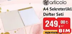 ARTİCOLO A4 SEKRETERLİKLİ DEFTER SETİ